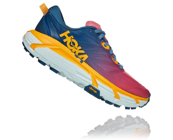 Hoka One One Mafate Speed 3 Womens UK - Blue Trail Running Shoes - SXLTM7421